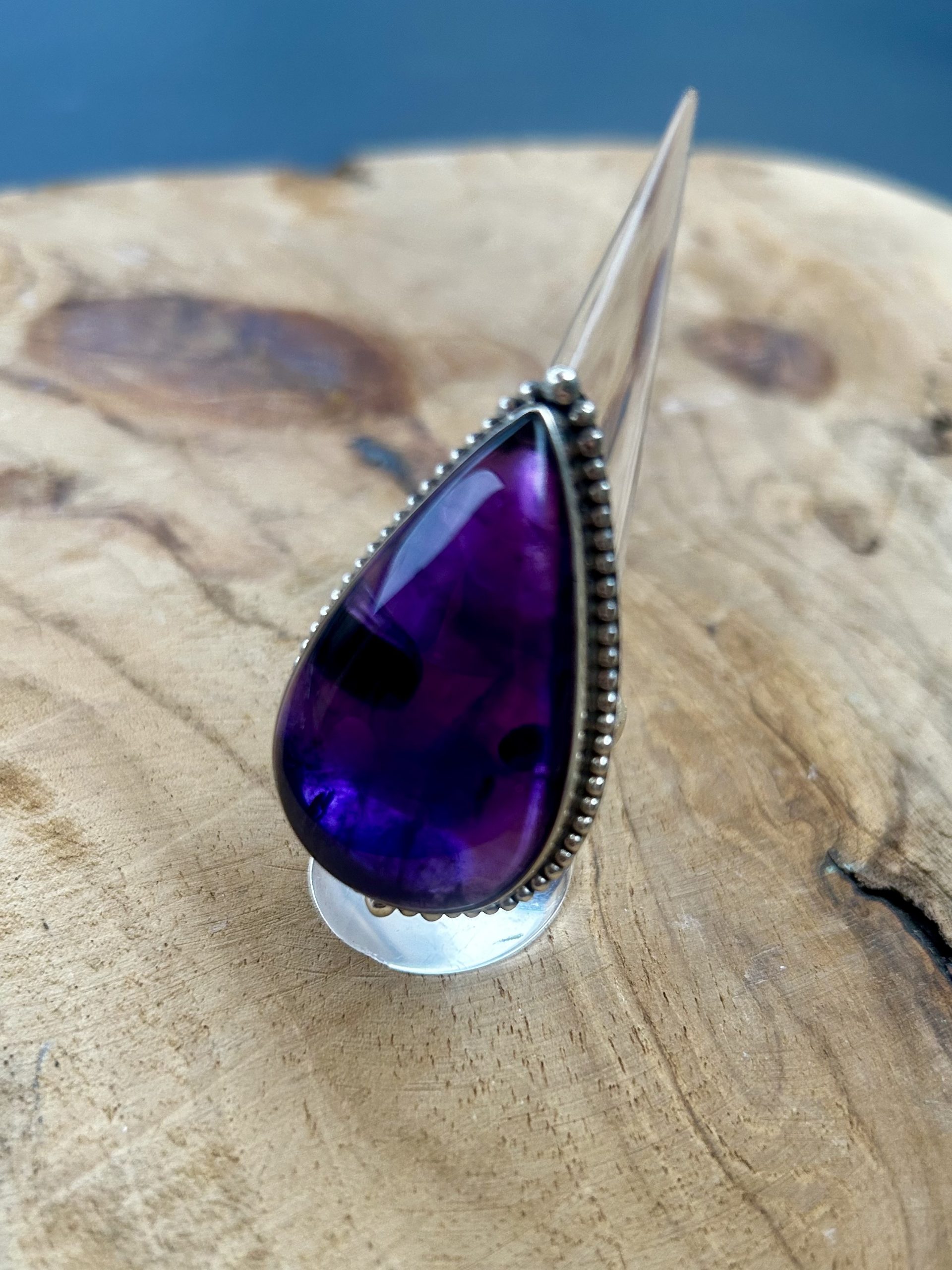 Bague argent et améthyste 1